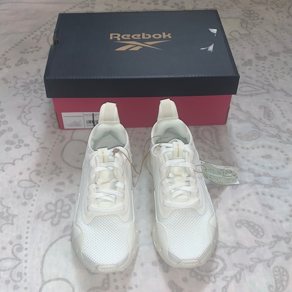 New Reebok Zig Dynamica Chalk White Sneakers